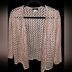 Onyx Women's Pink Lace Sweater